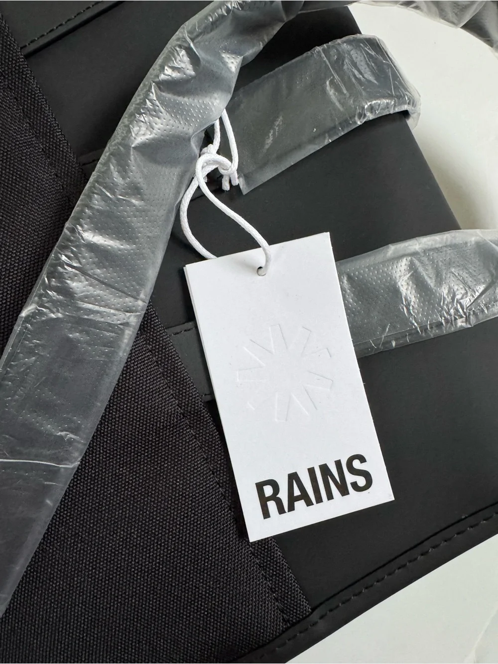 NWT Rains Waterproof Backpack Black
